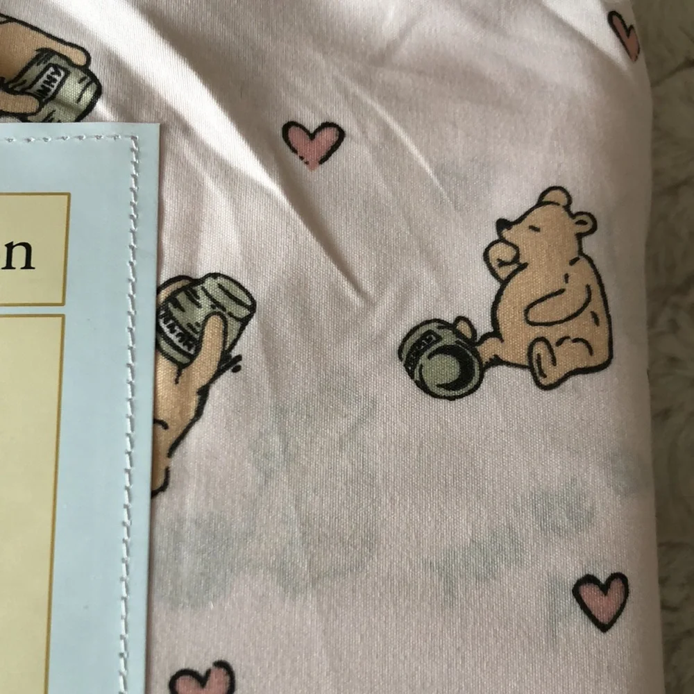 Pooh Bear Collection Pink Winnie the Pooh Heart Print Sheet Set - FULL